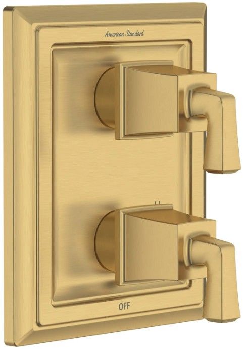 American Standard Town Square® S Brushed Cool Sunrise 2-Handle Integrated Shower Diverter Trim Only-0