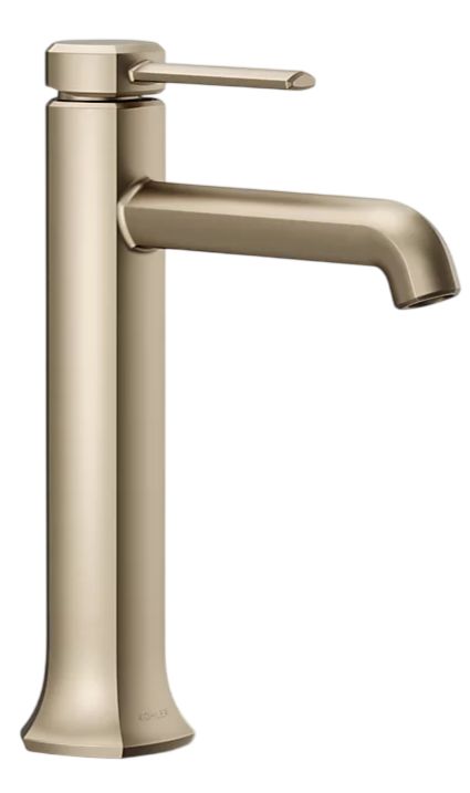 KOHLER® Occasion® Vibrant Brushed Bronze Tall Single-Handle Bathroom Sink Faucet-0