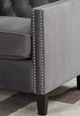 Elements International Tiffany Gunmetal Accent Chair-1