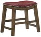 Homelegance® Ordway Brown/Red 18" Stool-0