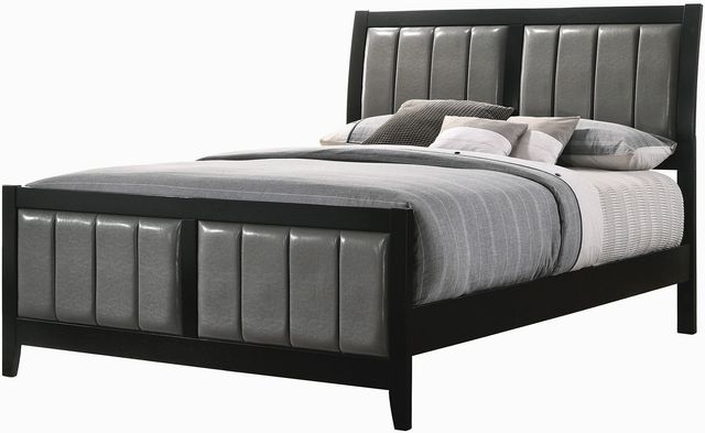 Coaster® Carlton 5 Pieces Black and Grey Eastern King Panel Bedroom Set-1