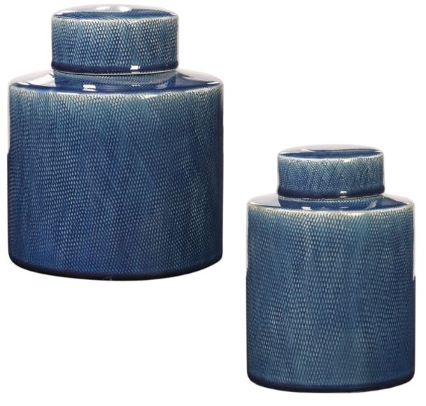 Uttermost® Saniya 2-Piece Sapphire Blue Container Set-0