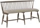 Liberty Furniture Americana Farmhouse Dusty Taupe/Stone Buff Upholstered Seat Windsor Bench-0