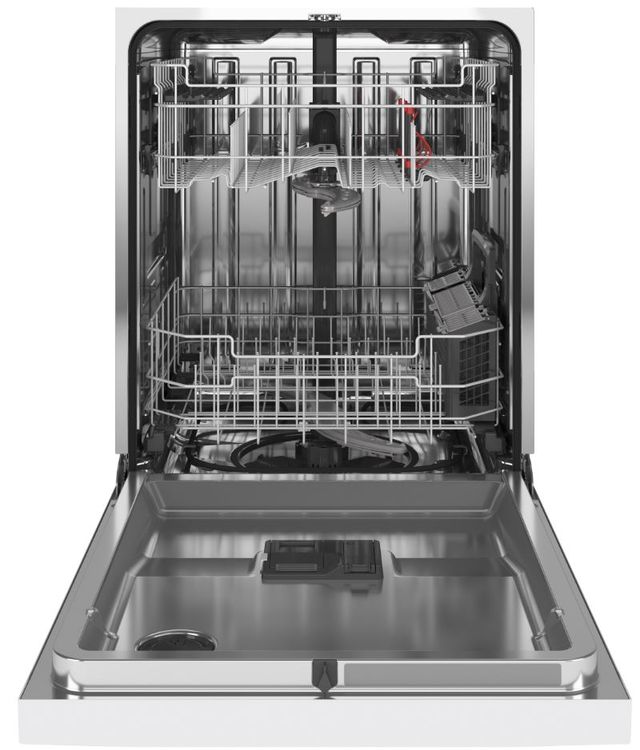 GE® 24" White Built In Dishwasher-1