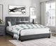 Homelegance® Newberry Dark Gray Queen Platform Bed-1