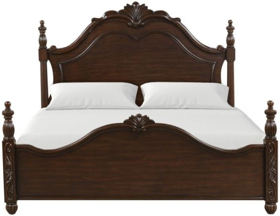 New Classic® Home Furnishings Vienna Cherry Queen Panel Bed-1