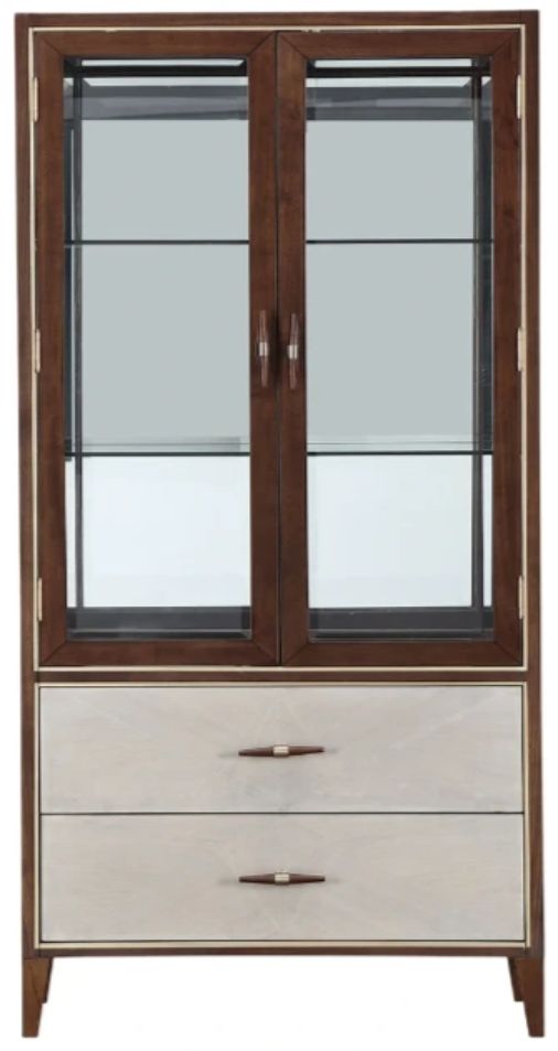 Michael Amini® Houston Walnut Display Cabinet-3