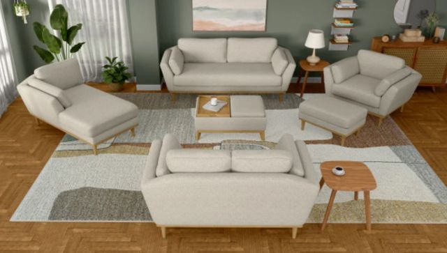 Emerald Home Reverie Gray Ottoman with Storage and Trays-1
