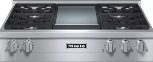 Miele 36" Gas Rangetop-Stainless Steel-0
