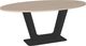Amisco Customizable Amelia 72" Oval Dining Table with 1" White Oak Veneer Top-0