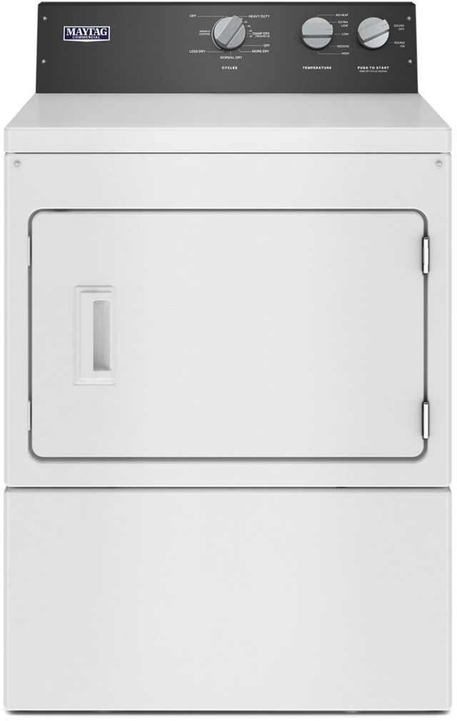 Maytag® 7.4 Cu. Ft. White Commercial Grade Residential Gas Dryer -0