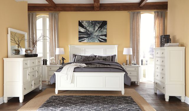 Millennium® by Ashley® Prentice White Queen Panel Bed-2
