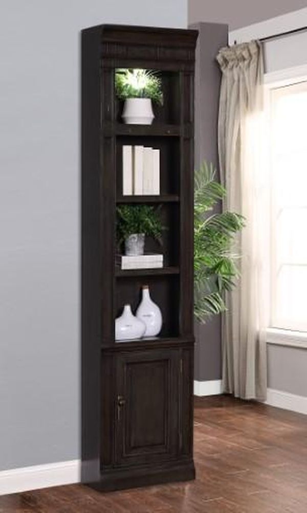 Parker House® Washington Heights Washed Charcoal 22" Open Top Bookcase-3