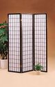 Coaster® Carrie Black/White 3-Panel Folding Screen-1