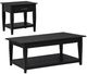 Coaster® Lindenton 2-Piece Black Lift-Top Coffee Table and End Table Set-1