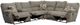 Catnapper® Elliot 2-Piece Pewter Lay Flat Reclining Curved Sectional with Console-2