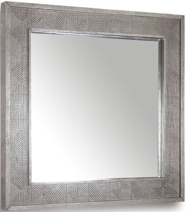 Parker House® Crossings Serengeti Sandblasted Fossil Grey Wall Mirror-0