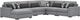 Benchcraft® Bealton 6-Piece Pepper/Salt Left-Arm Facing Sectional and Chaise-0