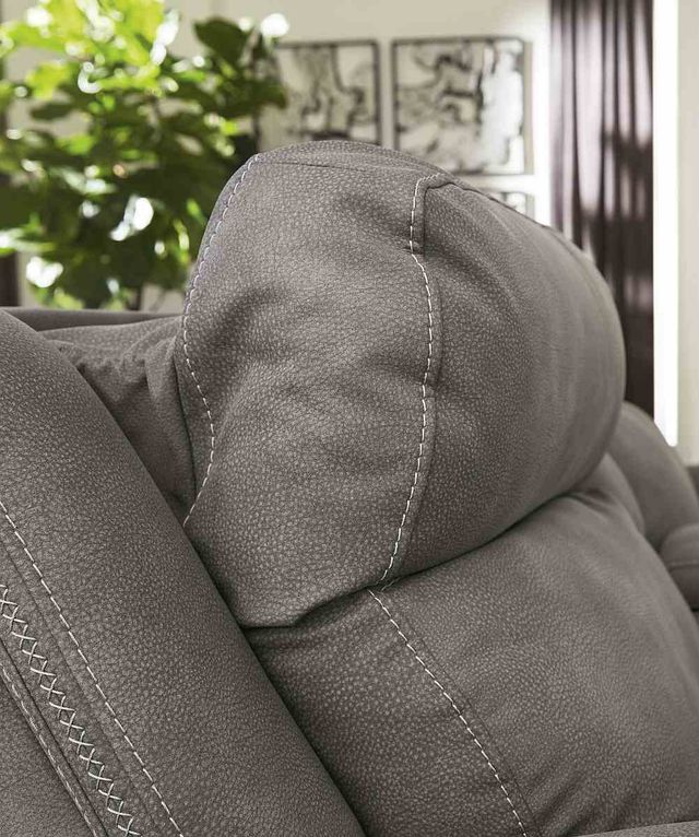 Signature Design by Ashley® Next-Gen DuraPella 3-Piece Slate Power Sectional With Adjustable Headrest-2
