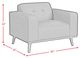 Elements International Destiny Pebble Brown Chair-2