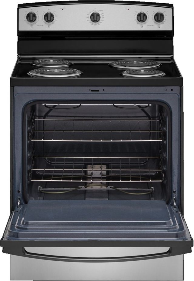 Amana® 30" Stainless Steel Freestanding Electric Range-1