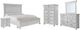 Benchcraft® Kanwyn 5-Piece Whitewash Queen Panel Bed Set-0