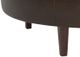 Bassett® Furniture Customizable Delway 35" Round Tufted Leather Ottoman-2