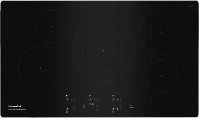 KitchenAid® 36" Stainless Steel Sensor Induction Cooktop-0