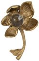 Sagebrook Home Darby Champagne Metal Flower-2