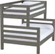 Crate Designs™ Furniture Graphite Twin XL/Full XL Tall Ladder End Bunk Bed-0