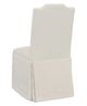 Fairfield® Customizable Entree Dining Empire Short Back Skirted Dining Chair with Tobacco Legs and Buttons-3