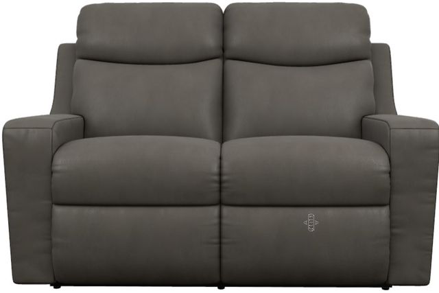 La-Z-Boy® Emmons Pewter Power Reclining Loveseat with Headrest-1