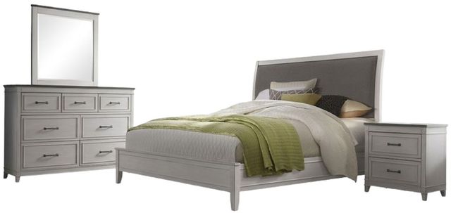 Martin Svensson Del Mar 4-Piece Gray/White Queen Bedroom Set-0