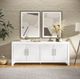 Jofran Inc. Gramercy Blanc 4-Door Accent Cabinet-1