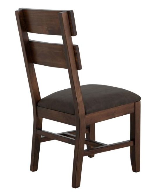 International Furniture Direct Parota 2-Piece Brown Dining Side Chair Set-4