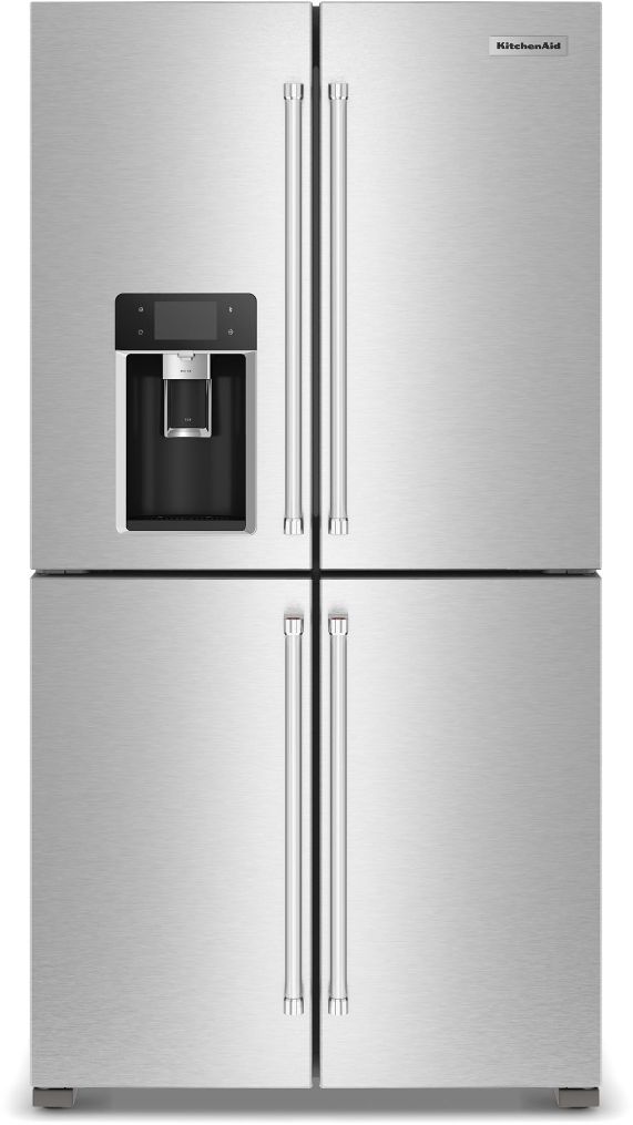 KitchenAid® 36" 19.4 Cu. Ft. Fingerprint Resistant Stainless Steel Counter Depth French Door Refrigerator-0