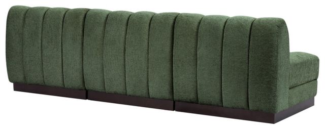 Meridian Furniture Quinn 3-Piece Green Modular Armless Sofa-3