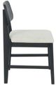 Classic Home Deaven Oak Black Upholstered Dining Chair-4