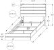 Monarch Specialties Inc. Bleached Oak Queen Panel Bed-1