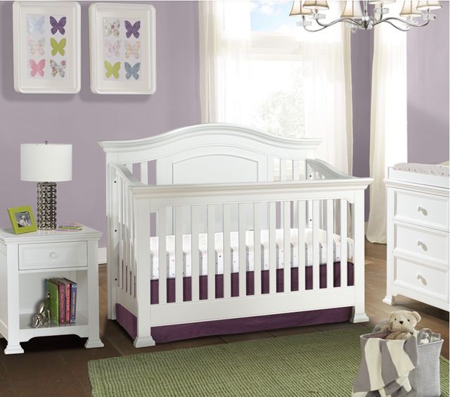 Westwood Design Avalon White Convertible Crib-1