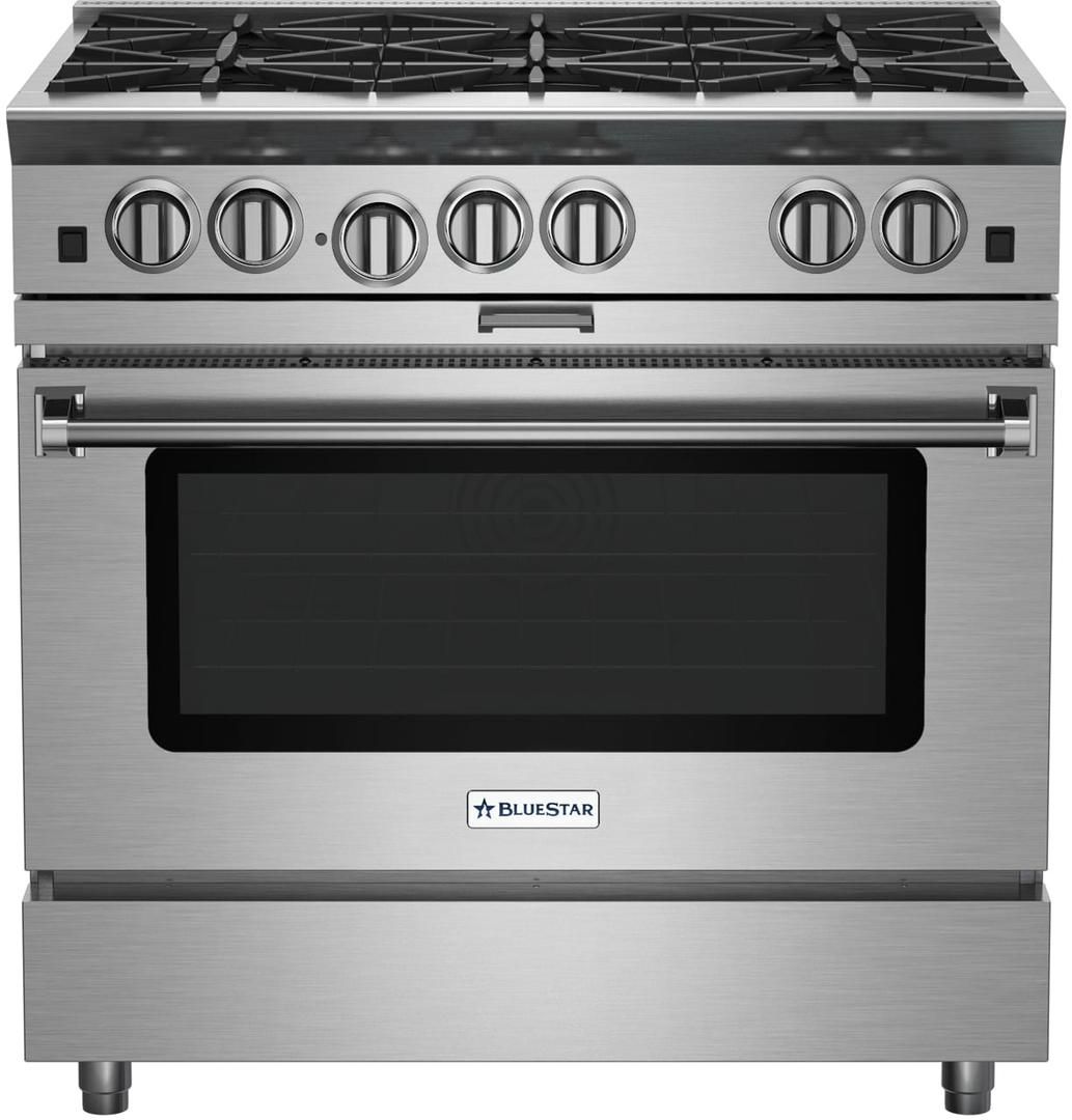 BlueStar® Platinum™ Series 36" Color Match Pro Style Slide In Natural Gas Range