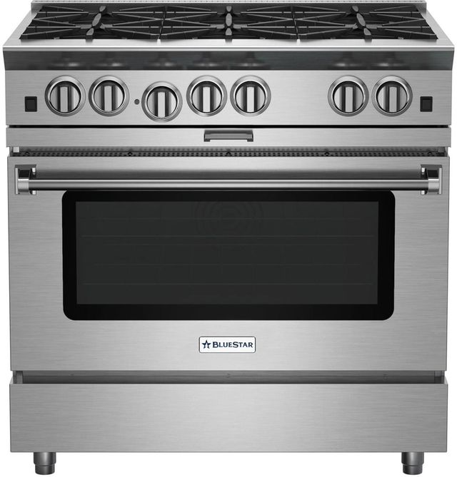 BlueStar® Platinum™ Series 36" Color Match Pro Style Slide In Natural Gas Range-0