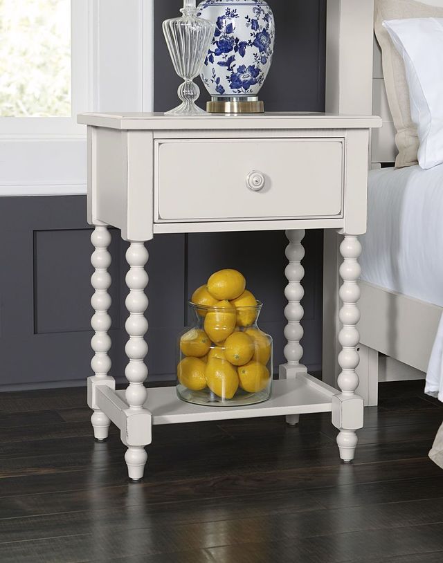 LM Co Home by Vaughan-Bassett Scotsman Cream Leg Night Table-1