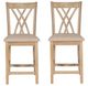 Powell® Starla 2-Piece Natural Counter Stool Set-5