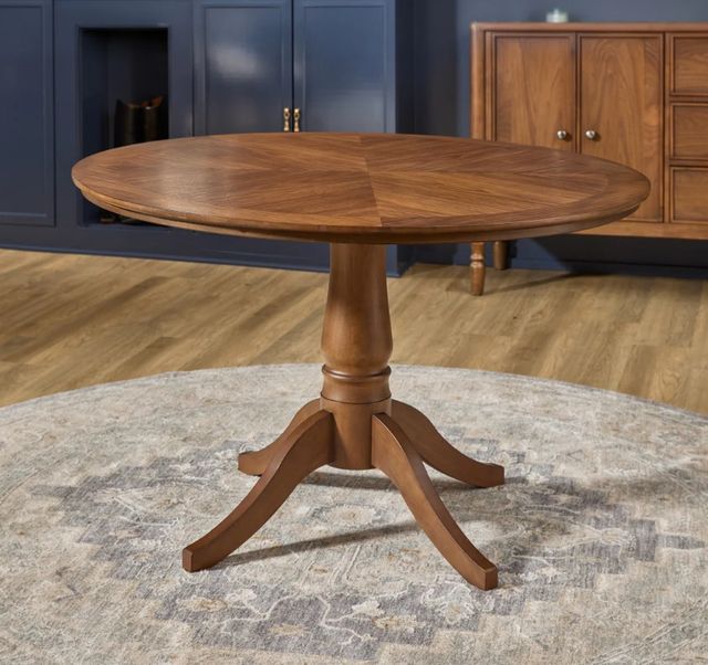 Flexsteel® Azalea Round Walnut Dining Table-1