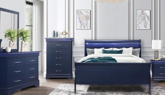 Global Furniture USA Charlie Blue Dresser-2