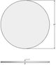 Amisco Customizable Calypso Round Dining Table with 39" Thermo Fused Laminate Top -2