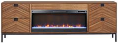 Legends Home Astoria Brown Fireplace Console