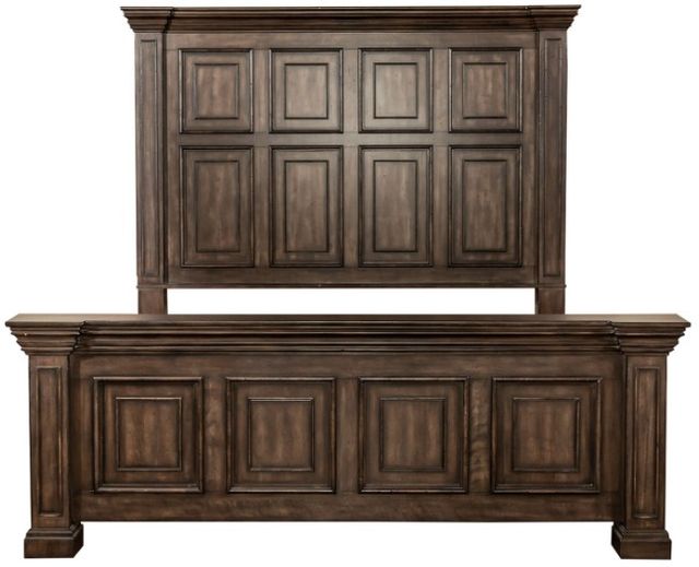 Liberty Furniture Big Valley Brownstone King Panel Bed-2
