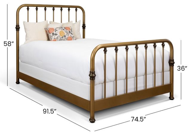Wesley Allen Customizable Artem California King Iron Bed-1